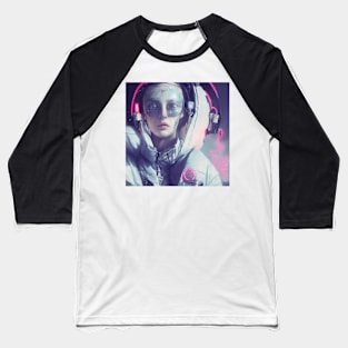 Female Cyberpunk Model Baseball T-Shirt